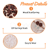 60Pcs Wood Stud Earrings Finding EJEW-FI0003-33E-4