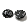 Natural Snowflake Obsidian Cabochons G-C115-02A-14-2