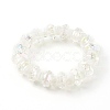 Faceted Transparent Acrylic Beaded Stretch Bracelets Sets for Kids BJEW-JB06220-4