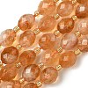 Heated Natural Citrine Beads Strands G-F809-A45-01-3