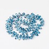 Electroplate Glass Beads Strands X-EGLA-J068-AB08-2