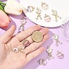 2Pcs 2 Styles Alloy Glass Pendants FIND-YW0010-32A-5