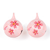 Baking Paint Brass Bell Pendants KKB-S002-019A-3