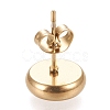 Ion Plating(IP) 304 Stainless Steel Stud Earring Settings STAS-K202-05C-G-3