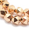 Electroplate Non-magnetic Synthetic Hematite Beads Strands G-L485-07A-LG-2