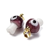 Handmade Lampwork Pendants LAMP-S069-06G-02-2