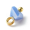 Electroplate Glass Charms PALLOY-JF00821-05-6