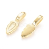 304 Stainless Steel Glue-on Flat Pad Pendant Bails STAS-I123-22G-2