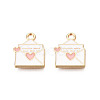 Alloy Enamel Pendants X-ENAM-S119-051C-2