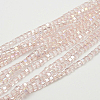 Electroplate Glass Beads Strands EGLA-D018-3x3mm-32-1