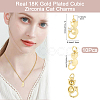 10Pcs Brass Pave Cubic Zirconia Pendants KK-BBC0022-58-2