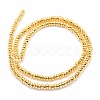 Electroplate Non-magnetic Synthetic Hematite Beads Strands G-L485-06B-G-3