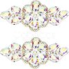 2Pcs Hotfix Rhinestone Ornament DIY-FG0003-33-1