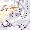 Electroplated Natural Agate Round Bead Strands G-AR0002-53-4