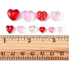 80Pcs 13 Style Transparent Spray Painted Glass Beads GLAA-FS0001-30-6