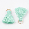 Polycotton(Polyester Cotton) Tassel Pendant Decorations X-FIND-S280-09-2