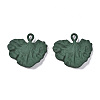 Spray Painted Alloy Pendants PALLOY-T077-118B-RS-1
