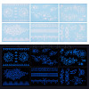 6 Sheets Luminous Paper Tattoo Stickers STIC-TAC0001-007B-1