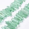 Natural Quartz Crystal Points Beads Strands G-K181-B02-1