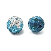 Handmade Polymer Clay Rhinestone Beads RB-CBAFAF8-01E-2