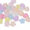 Transparent Crackle Acrylic Beads CACR-N006-13-A01-1