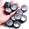 Round Aluminum Candle Tins with Visible Window CAND-PW0013-71B-1