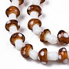 Mushroom Handmade Lampwork Beads Strands LAMP-R116-24-3