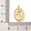 Brass Micro Pave Cubic Zirconia Pendants ZIRC-P123-01G-K02-3