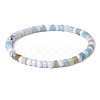 Natural Flower Amazonite Beads Stretch Bracelets for Women Men PW-WG6A9BA-08-1