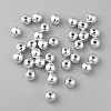 Plating Plastic Acrylic Round Beads PACR-L003-6mm-S-1