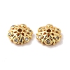 Brass Micro Pave Cubic Zirconia Bead Cap KK-E068-VF856-2-3