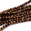 Natural Tiger Eye Beads Strands G-J303-11-10mm-1