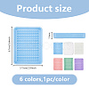 6Pcs 6 Colors ABS Plastic DIY Melty Beads Fuse Beads Tray DIY-DC0004-16-2