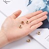 Brass Rhinestone Spacer Beads RB-A020-9mm-01G-4