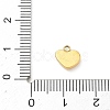 304 Stainless Steel Cubic Zirconia Pendants STAS-B140-08G-3