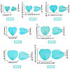 Synthetic Blue Turquoise Cabochons G-PH0001-89-4