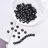 Black Opaque Acrylic Beads SACR-YW0001-16A-5