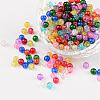 Mixed Crackle Glass Beads X-CCG-Q001-4mm-M-1