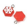 Christmas Theme Opaque Resin Pendants RESI-S08-02B-2