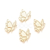 Brass Filigree Joiners Links KK-G389-28G-1