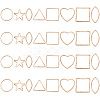 32Pcs 8 Style Brass Linking Ring KK-AR0003-06-1