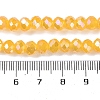Baking Electroplate Glass Beads Strands DGLA-A039-J8mm-B13-4