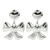 Tarnish Resistant 304 Stainless Steel Dangle Stud Earrings EJEW-Z038-09P-1
