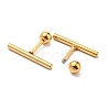 Ion Plating(IP) 304 Stainless Steel Stud Earrings EJEW-Z034-04E-G-2