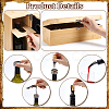Wooden Wine Gift Packing Boxes with Clasps and 4Pcs Wine Openers CON-WH0089-269-4