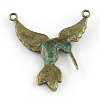 Hummingbird Charm Zinc Alloy Pendants X-PALLOY-R065-115-FF-2