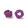 100Pcs Nylon Cord Woven Beads NWIR-XCP0001-12-3