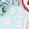 4Pcs It's My Birthday Tinplate Brooches JEWB-CN0001-12A-4