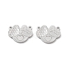 Rhodium Plated 925 Sterling Silver Charms STER-C003-10P-1