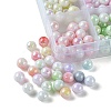 300Pcs 12 Colors Two Tone Opaque Acrylic Beads SACR-YW0001-63-2